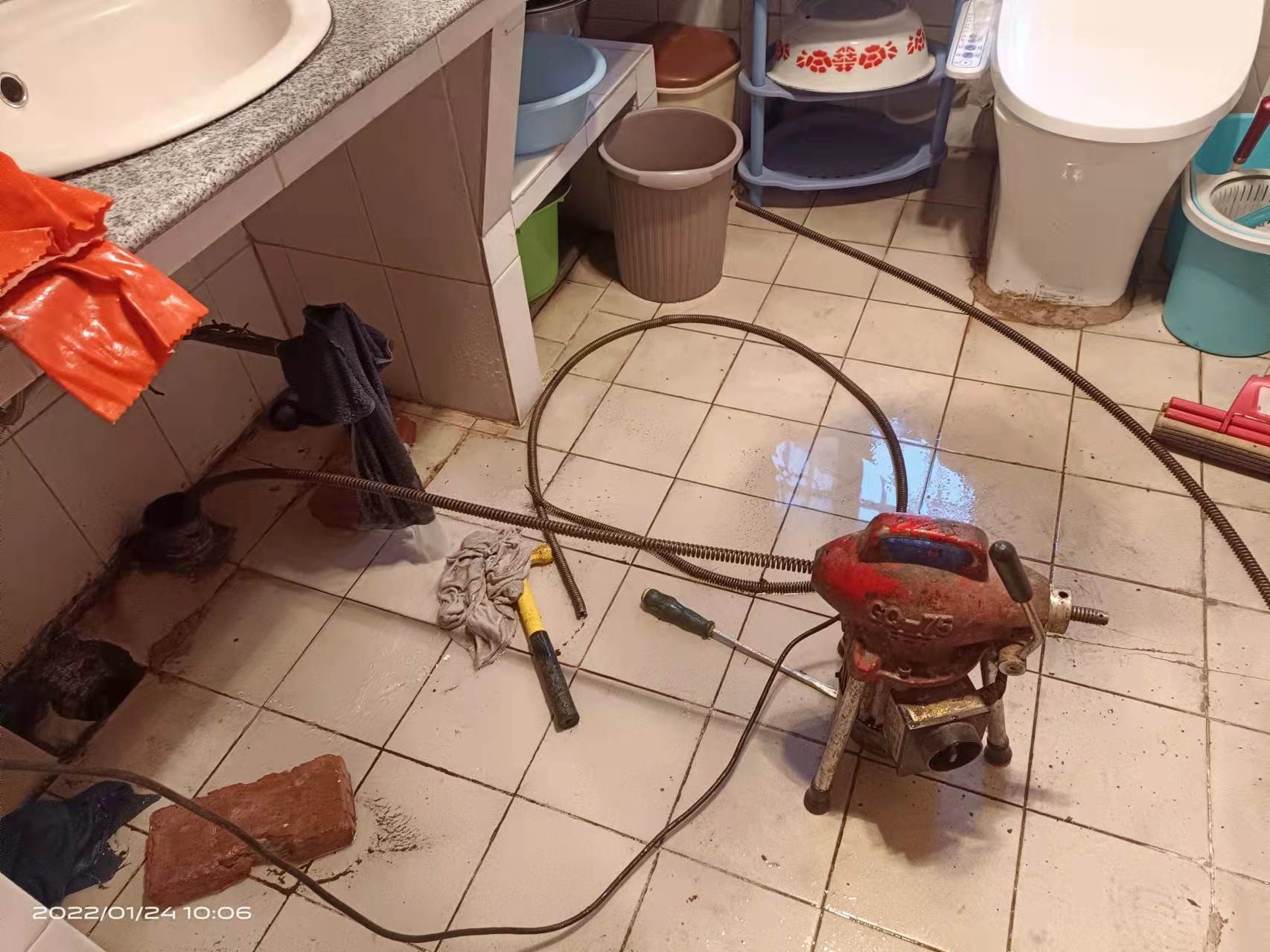 福海疏通厨房下水道，地漏疏通